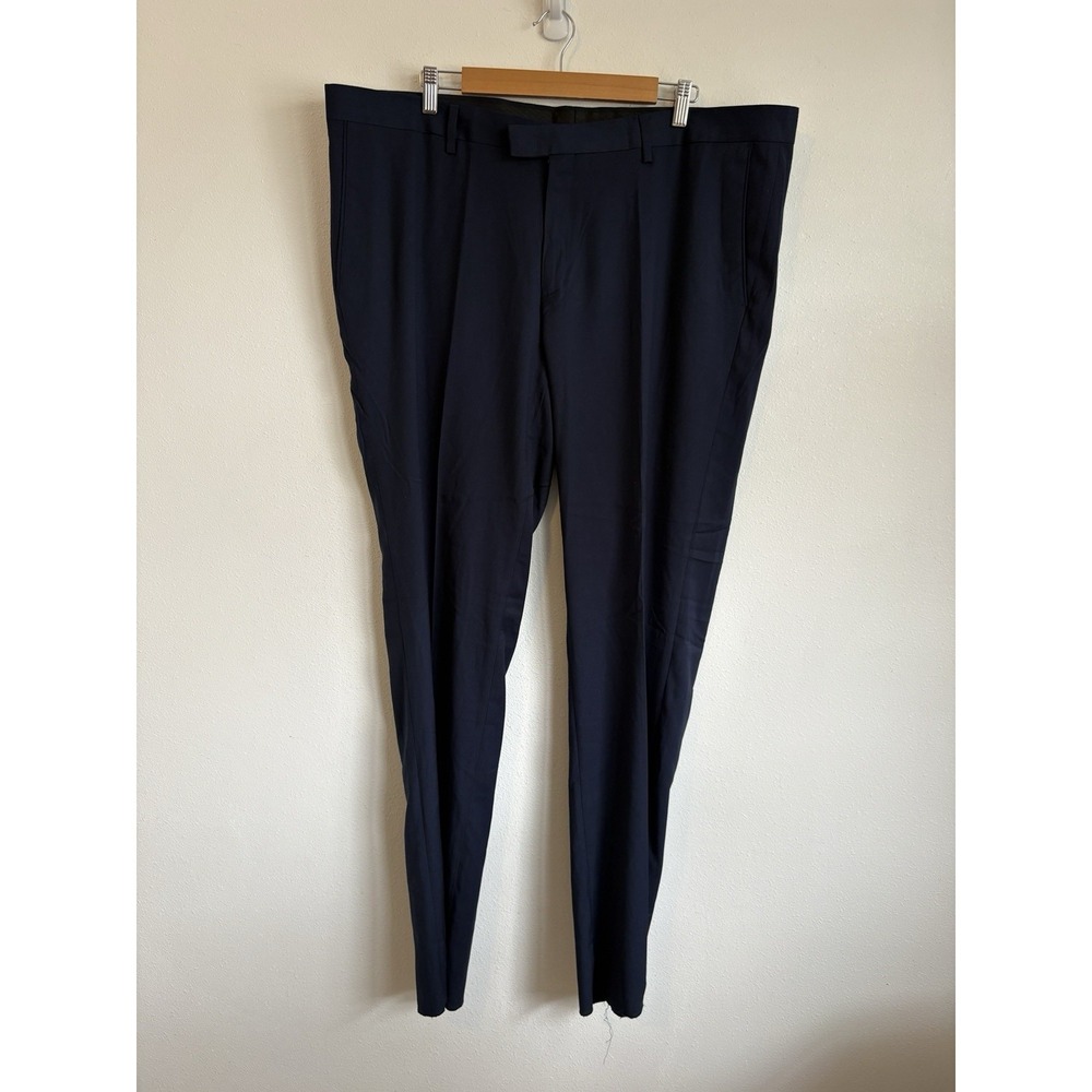 Soul Of London Dress Pants Size 43 Regular Navy Blue